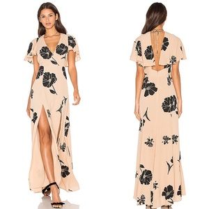 Privacy Please Moni Maxi Dress Nude Floral Revolve